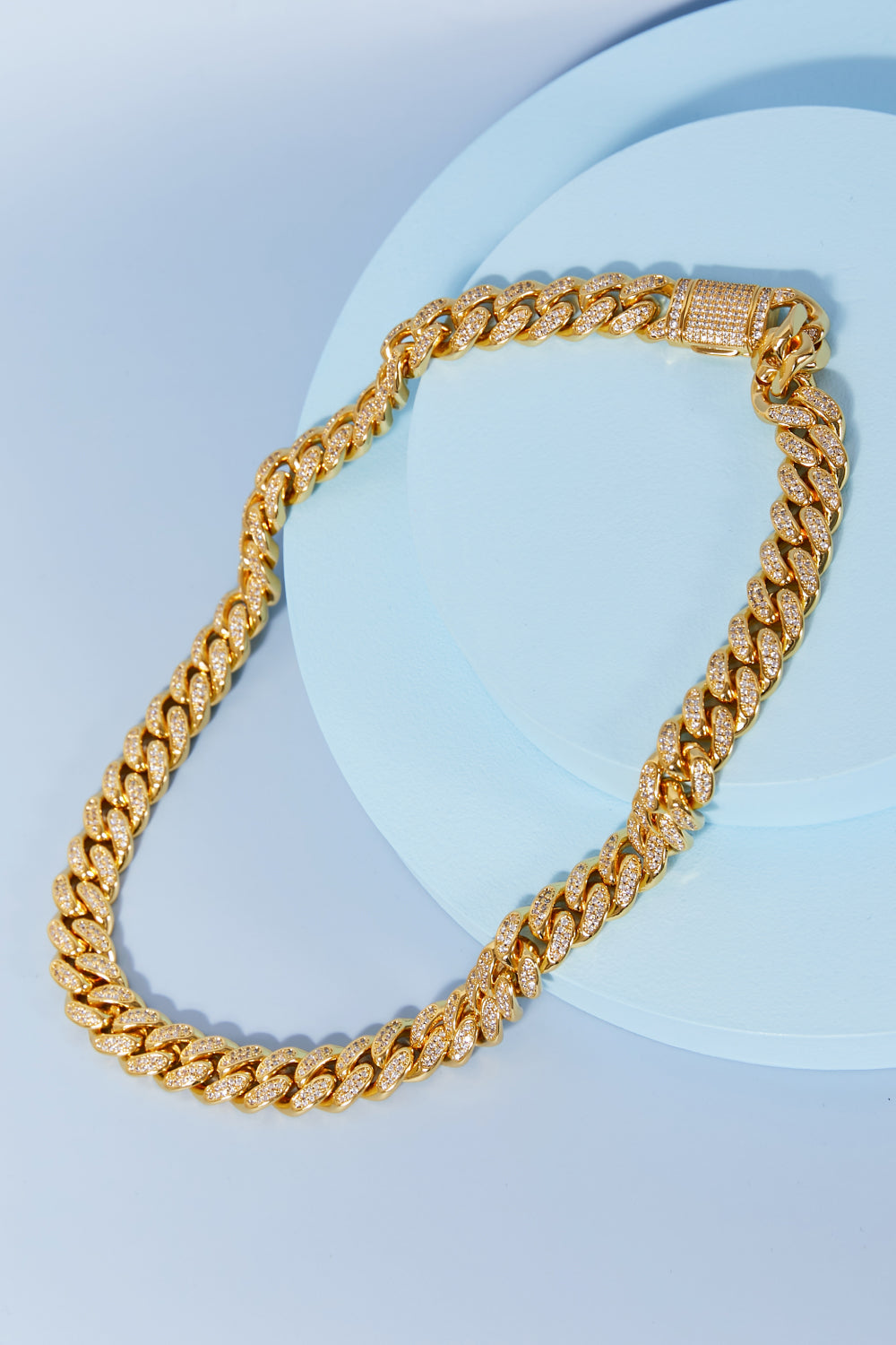 Brass Curb Chain Necklace | Gold Chain Necklace | The Puchii Shop