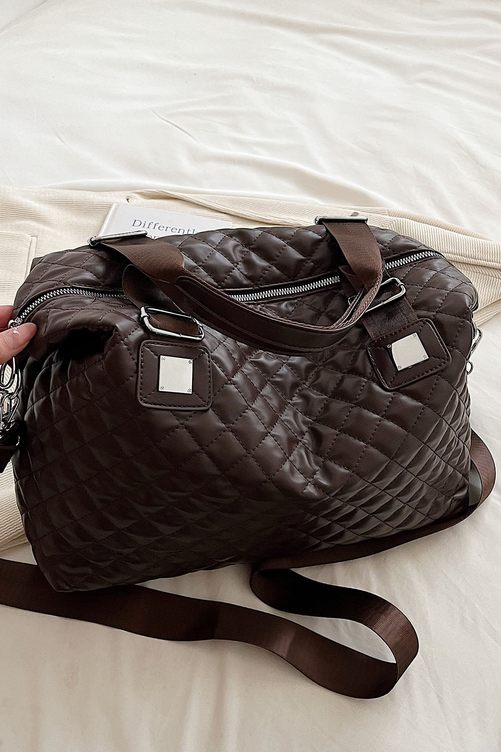 PU Leather Quilted Handbag