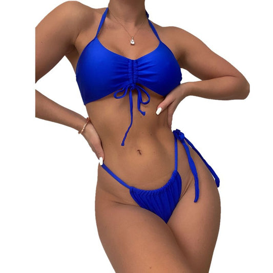 Swimwear Neck Hanging Two-piece Set