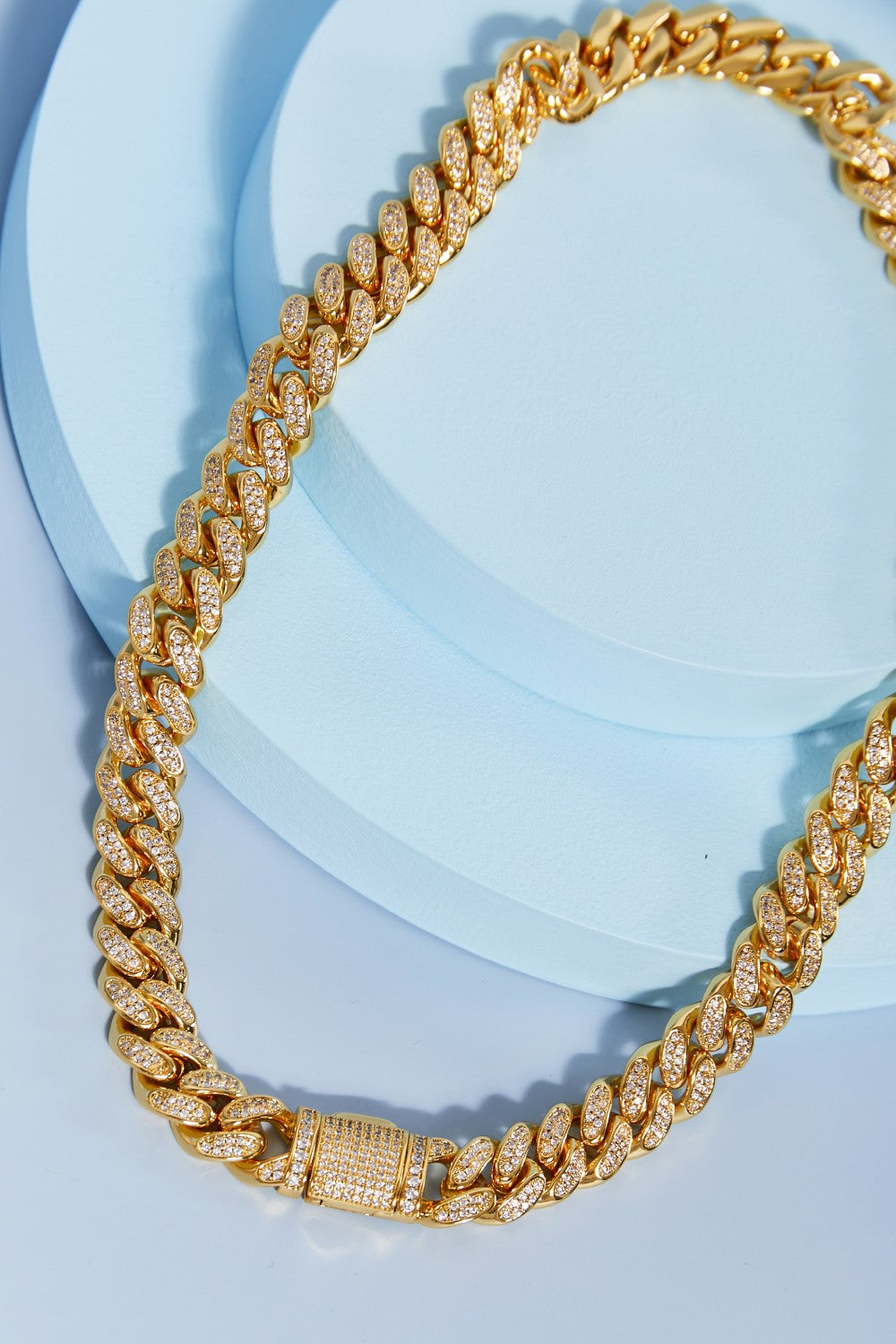 Brass Curb Chain Necklace | Gold Chain Necklace | The Puchii Shop