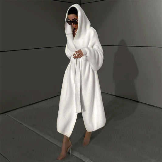 Loose Hooded Elegant Outer Wear