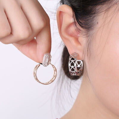 Stainless Steel C-Hoop Earrings